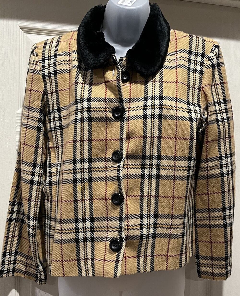 Positive Attitude Jacket Womens Size 14 Black Long Sleeve Vintage